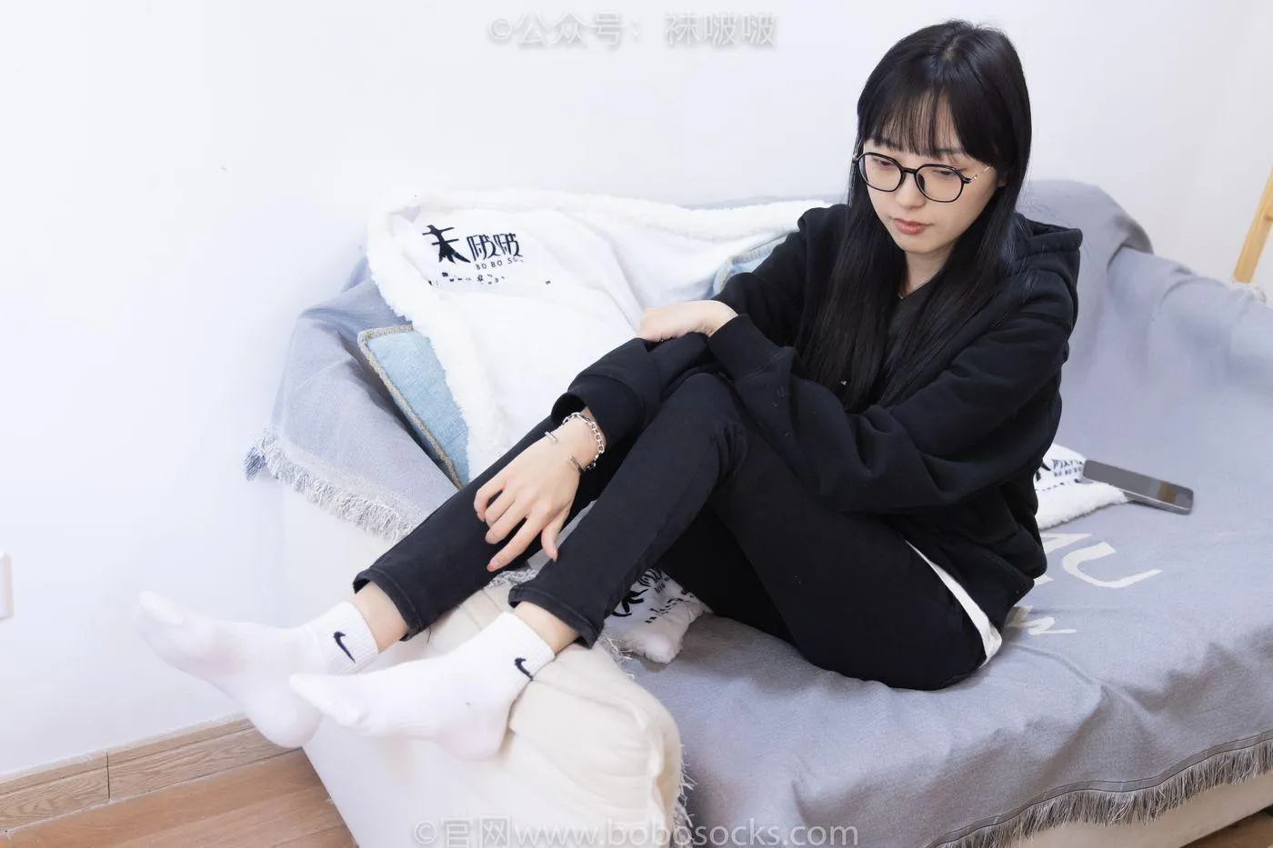 [BoBoSocks袜啵啵]NO.061 稚予-短靴、白棉袜、裸足 [145P]插图